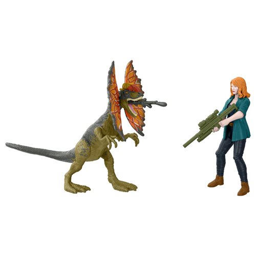 Jurassic World: Camp Cretaceous Claire and Dilophosaurus Action Figure Set