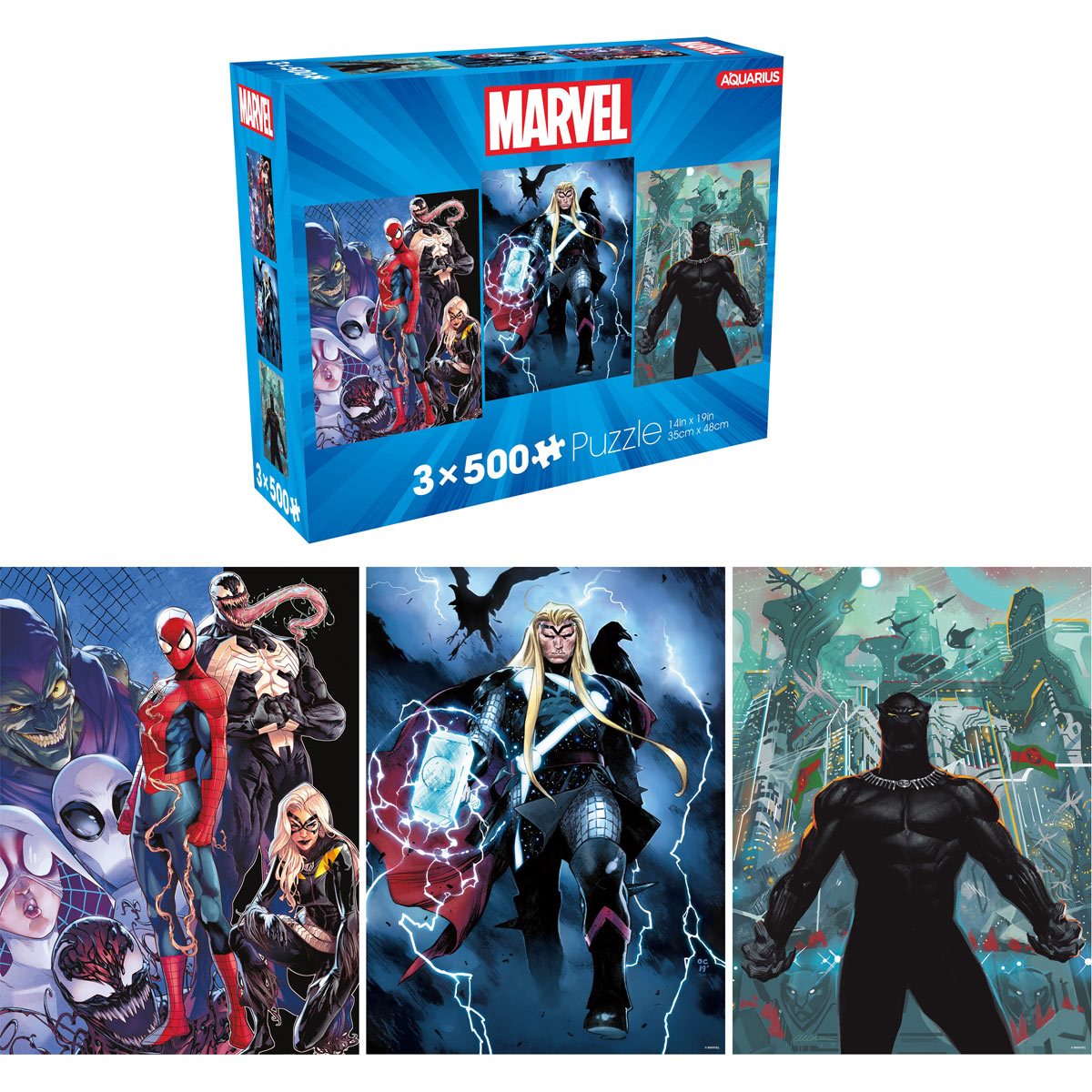 Aquarius Marvel Avengers Cover 500-Piece Jigsaw Puzzle