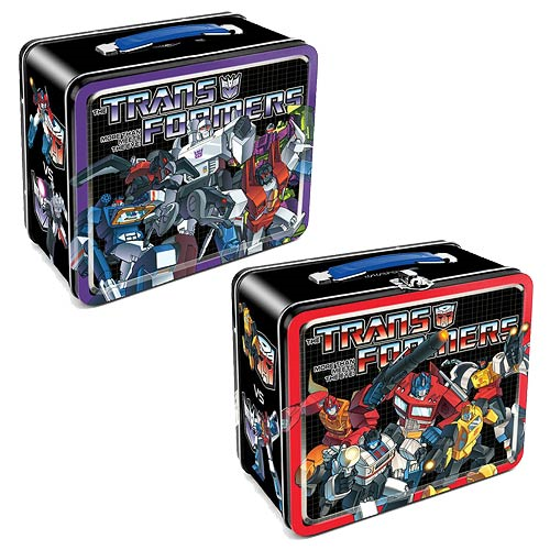 Transformers Autobots vs. Decepticons Large Fun Box Tin Tote