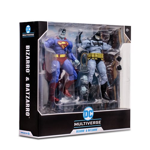 DC Multiverse Bizarro and Batzarro 7-Inch Scale Action Figure 2-Pack