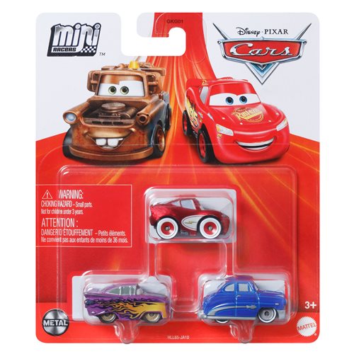 Disney Pixar Cars Mini Racers 3-Pack 2023 Mix 3 Case of 6