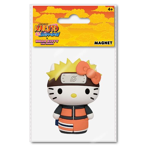 Naruto X Hello Kitty 3D Foam Magnet