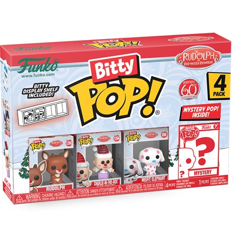Rudolph the Red-Nosed Reindeer Rudolph Funko Bitty Pop! Mini-Figure 4-Pack