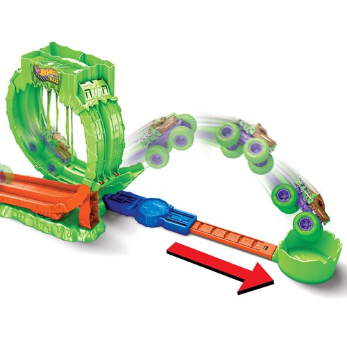 Hot Wheels Monster Trucks Mutant Chaos Slime Challenge Playset