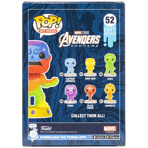 Marvel Infinity Saga Thanos Art Series Pop! Vinyl Figure with Premium Pop! Protector - Entertainment Earth Exclusive