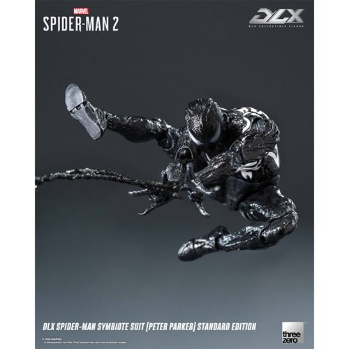 Marvel Spider-Man 2 Spider-Man Symbiote Suit Peter Parker Standard Edition DLX Action Figure