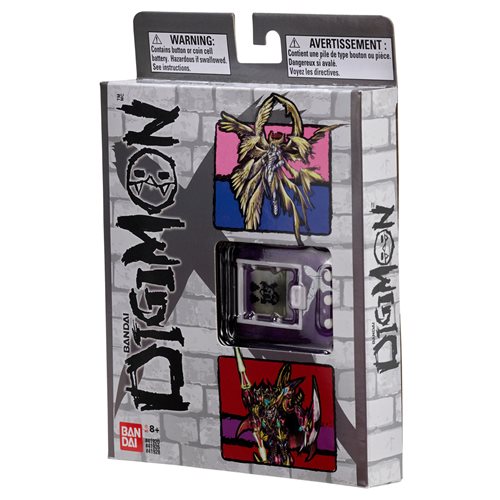 Digimon X Translucent Purple and Silver Electronic Game