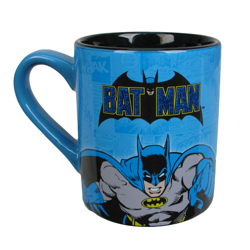 Batman Action Glitter 14 oz. Ceramic Mug - Entertainment Earth