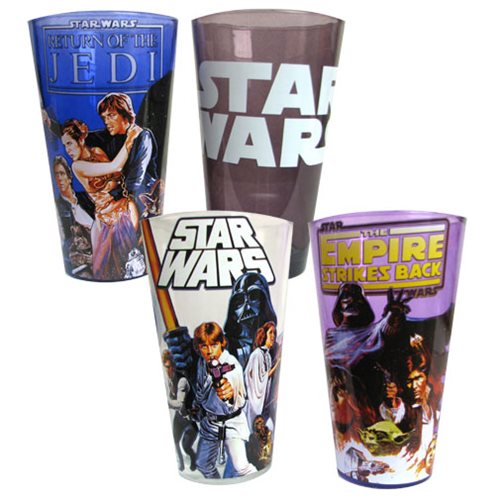 Star Wars Original Trilogy 16 oz. Pint Glass 4-Pack