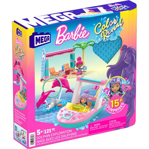 Barbie Mega Construx Color Reveal Dolphin Exploration