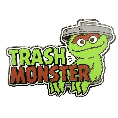 Sesame Street Trash Monster Oscar The Grouch Enamel Pin