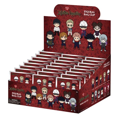 Jujutsu Kaisen Series 6 3D Foam Bag Clip Random 6-Pack