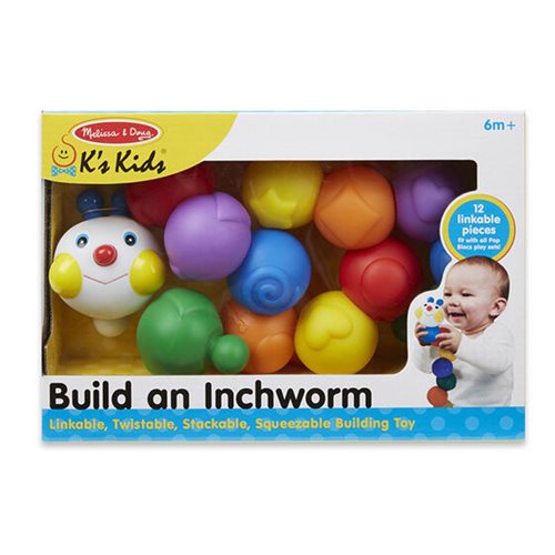 Melissa & Doug Build an Inchworm Pop Blocs Learning Toy