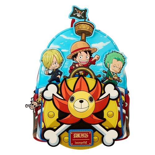 Loungefly One Piece Straw Hat Pirates Mini Backpack Loungefly One Piece 25th Anniversary Straw Hat Pirates Mini  main image 4