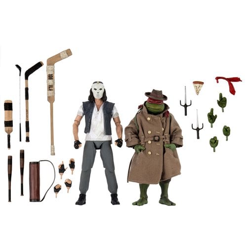 Teenage Mutant Ninja Turtles (1990 Movie) Casey Jones & Raphael in Disguise 7-Inch Scale Action Figu