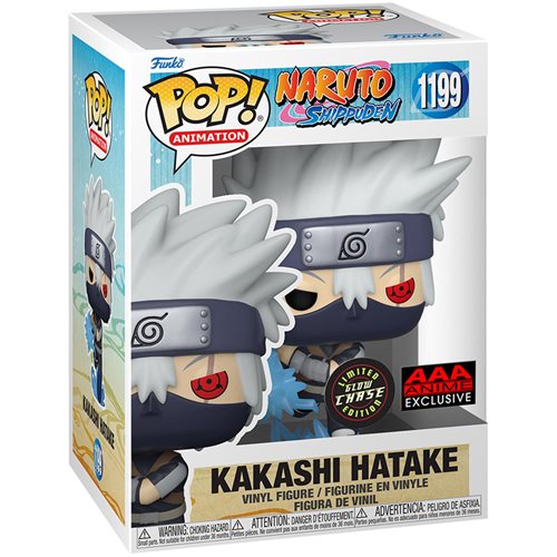 Naruto: Shippuden Young Kakashi Hatake with Chidori Glow-in-the-Dark Pop! Vinyl Figure - AAA Anime Exclusive, Not Mint