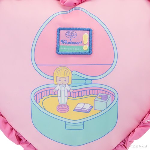 Polly Pocket Oversized Heart Shaped Padded Nylon Tote Bag