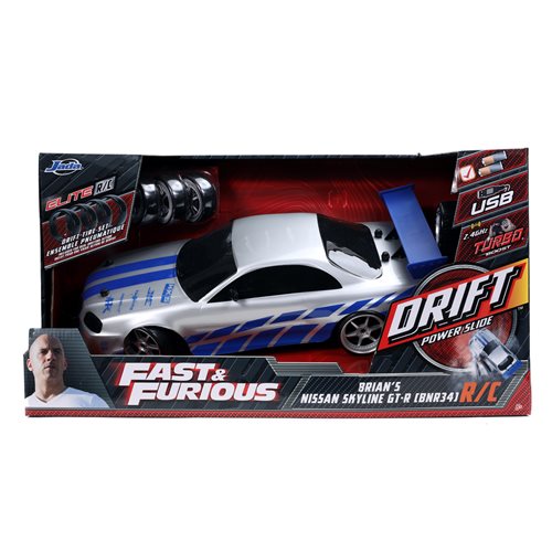 Fast and Furious Brian's Nissan Skyline Elite Drift 1:10 Scale RC Vehicle