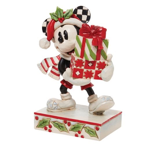 Disney Traditions Mickey Mouse Stacked Presents by Jim Shore Statue