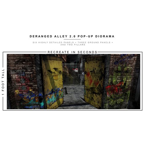 Deranged Alley 2.0 Pop-Up 1:12 Scale Diorama