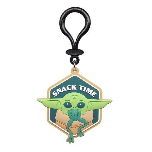 Star Wars The Mandalorian The Child Snack Time Soft Touch PVC Bag Clip