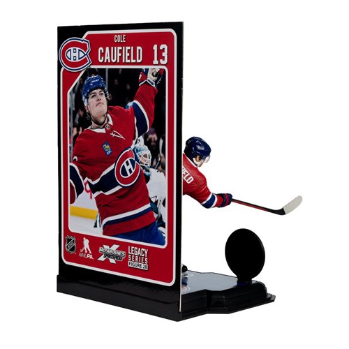 NHL SportsPicks Montreal Canadiens Cole Caufield Alternate Jersey 7-Inch Posed Figure