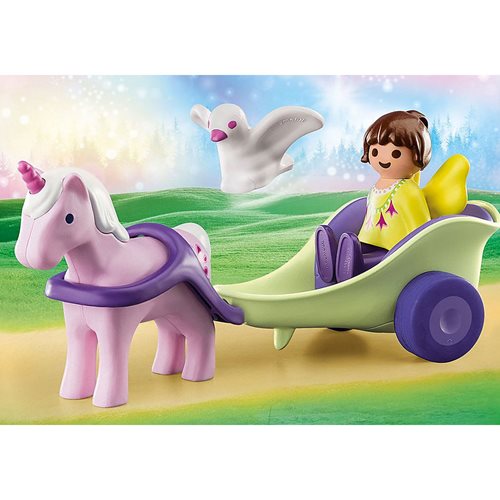 Playmobil 1.2.3 70401 Unicorn Carriage with Fairy