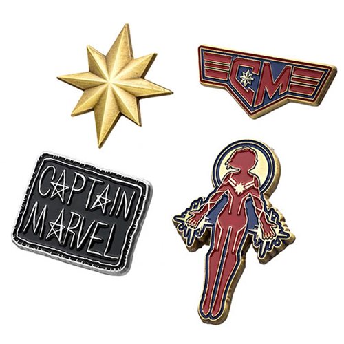 Captain Marvel 4-Pack Enamel Pin Set