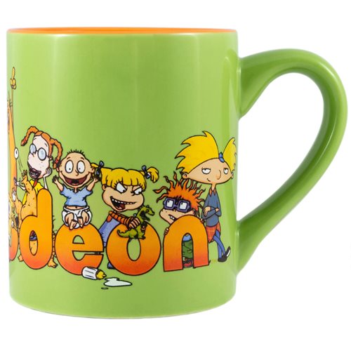 Nickelodeon 90s Logo and Characters 14 oz. Ceramic Mug