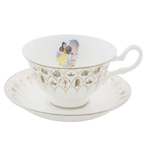Disney English Ladies Disney 100 Beauty and the Beast Belle Cup and Saucer Set
