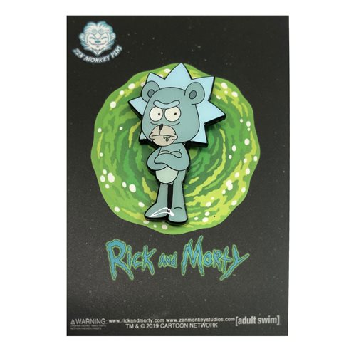 Rick and Morty Teddy Rick Enamel Pin