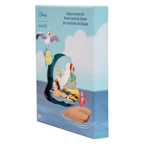 The Little Mermaid Triton's Gift 3-Inch Collector Box Pin