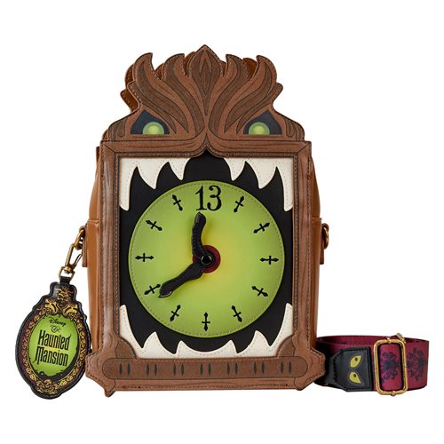 Disney Haunted Mansion Moving Clock Crossbody Purse