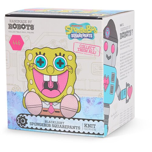 SpongeBob SquarePants #446 Black Light Handmade by Robots Vinyl Figure