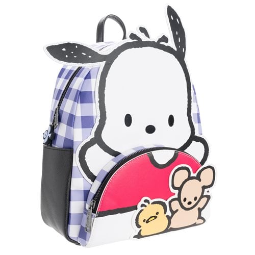 Sanrio Pochacco Cosplay Plaid Mini-Backpack - Entertainment Earth Exclusive