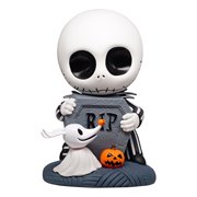 The Nightmare Before Christmas Jack Skellington with Zero and Gravestone Deluxe 18-Inch PVC Figural Bank