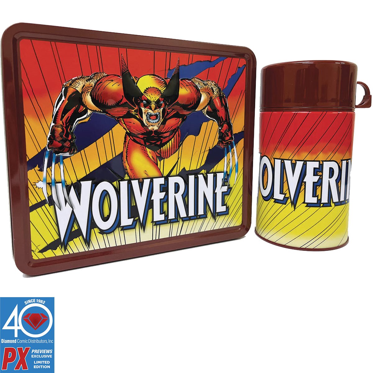 Thermos 1994 Marvel X-Men Lunch Box & Roughneck Bottle Wolverine Xavier  UNUSED