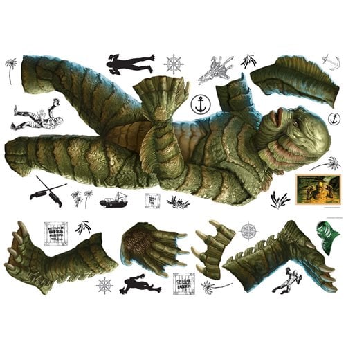 Universal Monsters Creature from the Black Lagoon Giant Peel and Stick Wall Decals