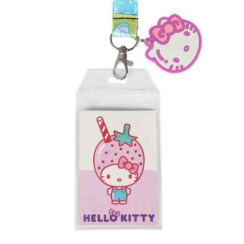 Hello Kitty Strawberry Milk Lanyard