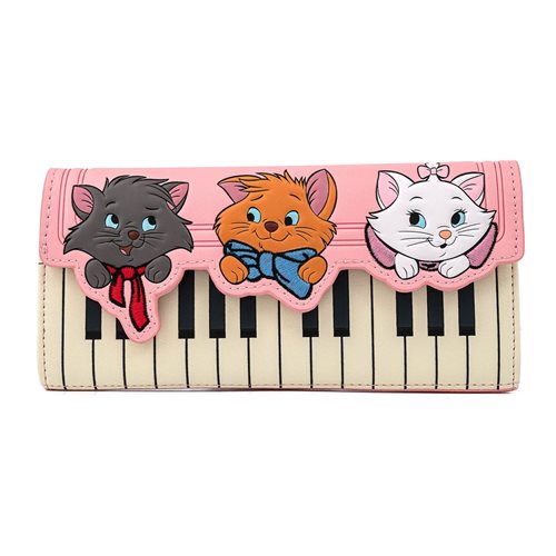 Aristocats Piano Kittens Tri-Fold Wallet