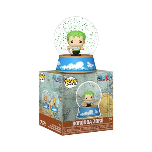 One Piece Mini Glitter Globe Display Case of 12