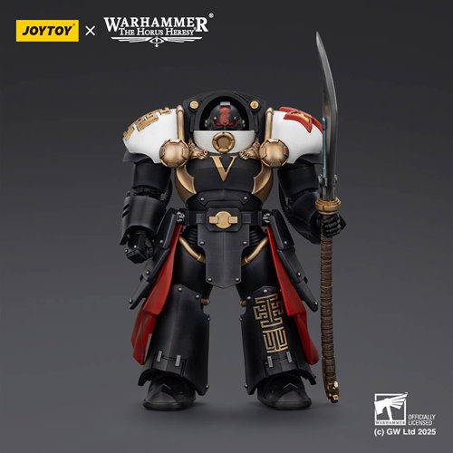 Joy Toy Warhammer The Horus Heresy White Scars Ebon Keshig Terminator 1 with Power Glaive 1:18 Scale