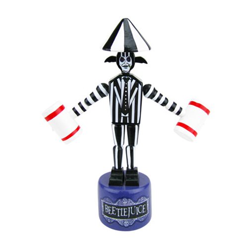 Beetlejuice with Hammer Hands Wooden Push Puppet - Convention Exclusive