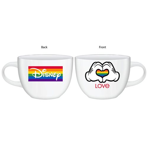Disney Pride Mickey Hands 24 oz. Ceramic Soup Mug