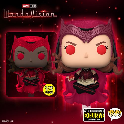 WandaVision Scarlet Witch Glow-in-the-Dark Pop! Vinyl Figure - Entertainment Earth Exclusive, Not Mint
