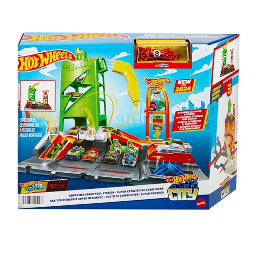 Hot Wheels Super Recharge Fuel Station Playset