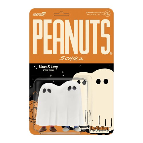 Peanuts Linus & Lucy Ghost 3 3/4-Inch ReAction Figure