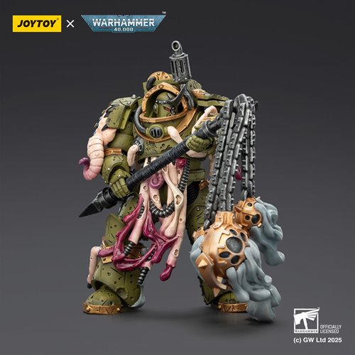 Joy Toy Warhammer 40,000 Death Guard Blightlord Terminator 2 with Flail of Corruption 1:18 Scale Act