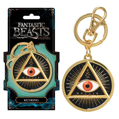 Fantastic Beasts and Where to Find Them MACUSA Gold Eye Pewter Key Chain