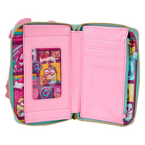 Minions Fluffy Unicorn Zip-Around Wallet
